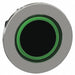 Flush Push Button Green No Lamp 30mm