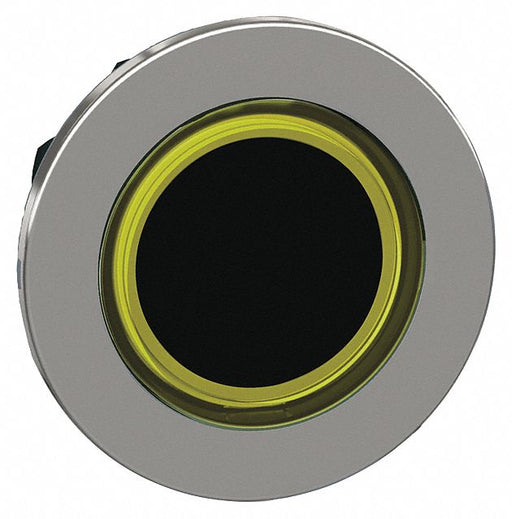 Flush Push Button Yellow No Lamp 30mm