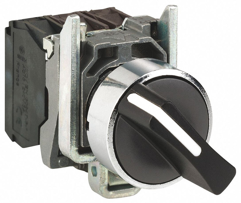 Selector Switch 2 Pos 22 mm Black