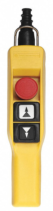 PendantCntrlStn DedEnd 3Buttn Blk/Rd/Wht