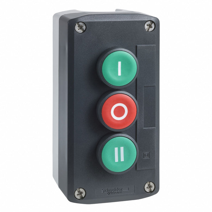 ControlStation Feed-Thru 2Buttons Grn/Rd