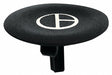 Push Button Head Marked 22mm Black
