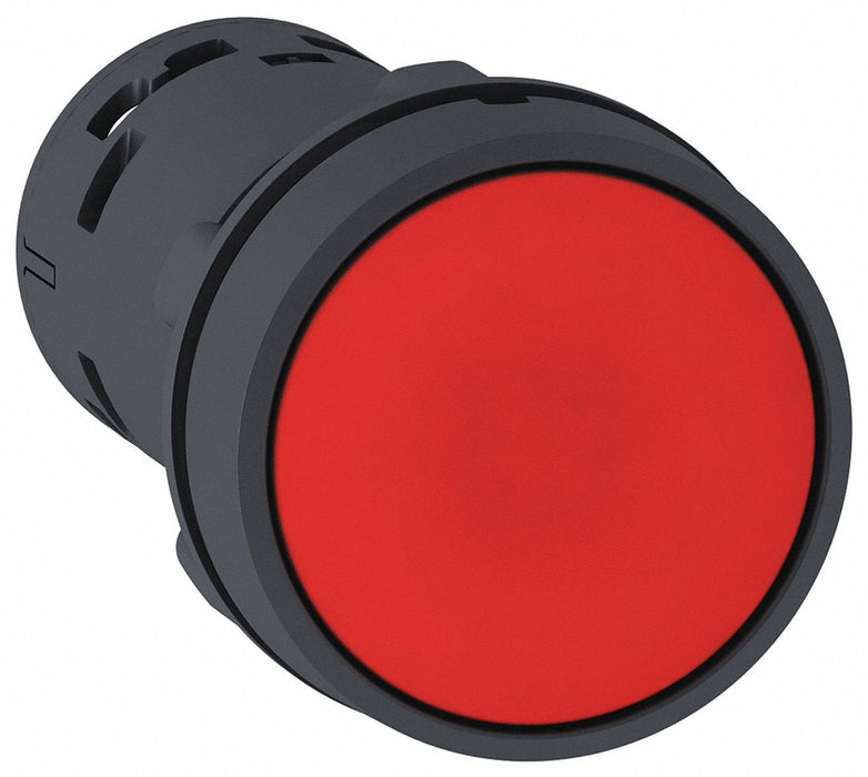 Flush Push Button Red Non-Illum 22mm