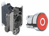 FlushPushButtonOperator NonIllum Red 1NC