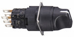Selector Switch 2 Pos 16 mm Black