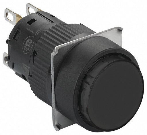 FlushPushButtonOperatr NonIllum Blk SPDT