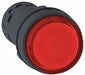 Extended Push Button Red LED 22mm