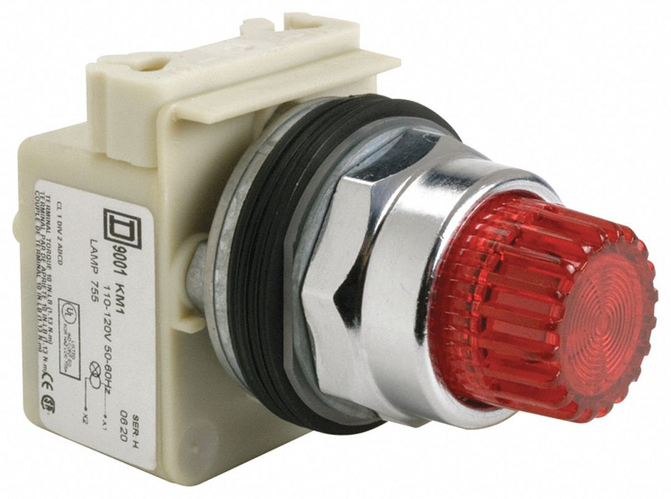 IllumPushButton FullVoltage Red