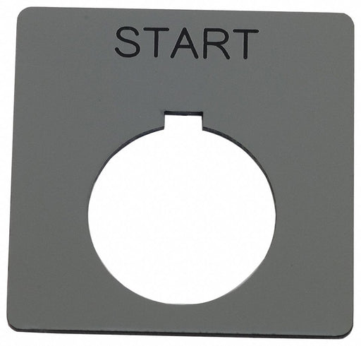 LegendPlate Start Black/Silver Square