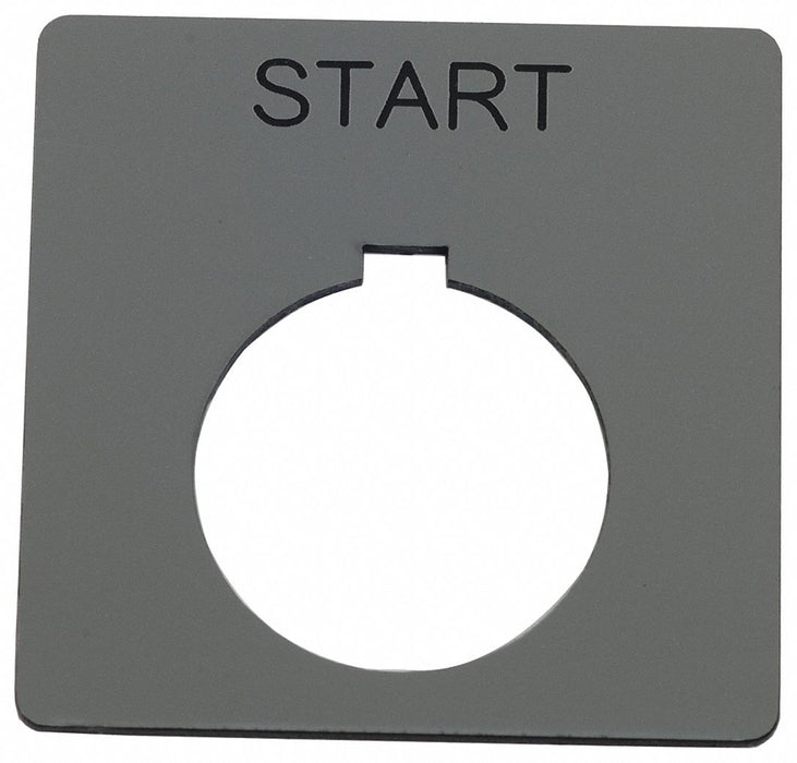 LegendPlate Start Black/Silver Square