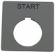 LegendPlate Start Black/Silver Square