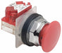 MushroomHeadPushButton Non-Illum Red 1NC