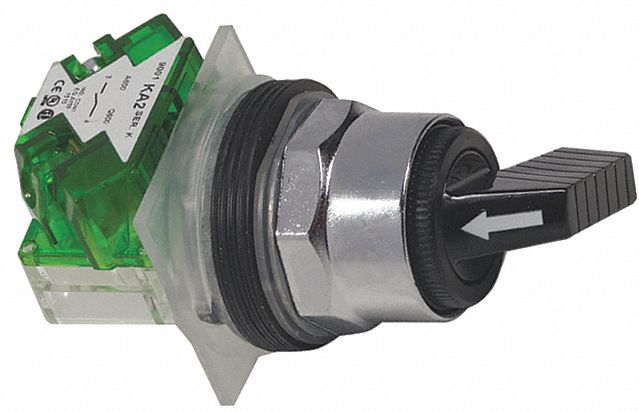 SelectorSwitch Non-Illum 2Pos 30mm Black