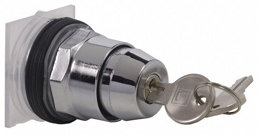 KeyedSelectorSwitch Black 2Pos 30mm