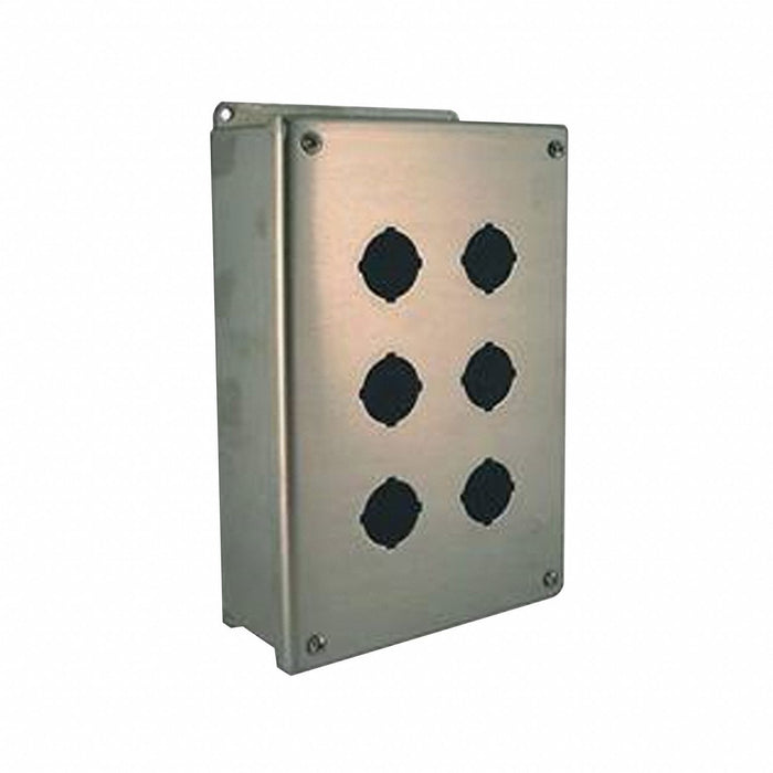 ControlStationEnclosure 30mm 6Holes SS