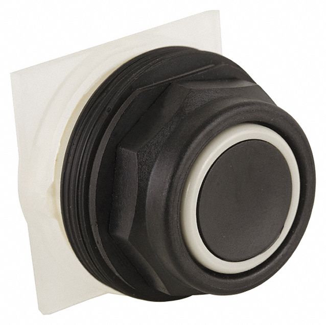 Flush Push Button Black Non-Illum 30mm