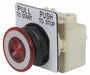 Mushroom Head Push Button Red LED 30mm