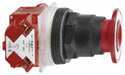 MushroomHeadPushButton Non-Illum Red 1NC