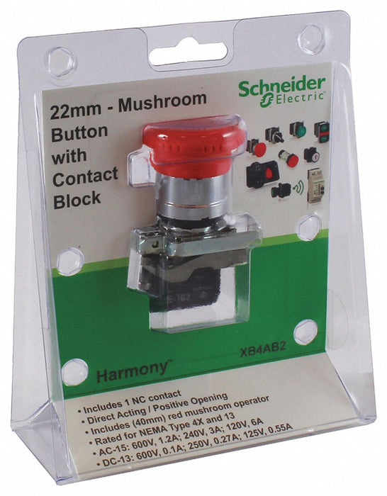 EmergencyStopPushButton NonIllum Red 1NC