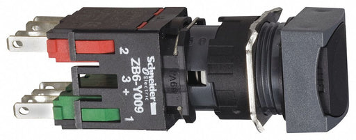 FlushPushButtnOp NonIllum Blk 1NO/1NC