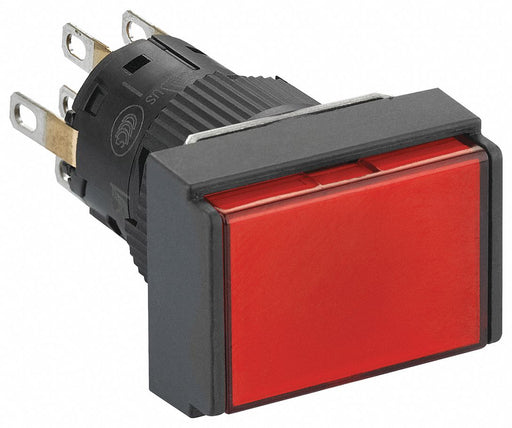 IllumPushButton FullVoltage Red DPDT