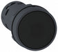 Flush Push Button Black Non-Illum 22mm