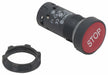 Flush Push Button Red Non-Illum 22mm