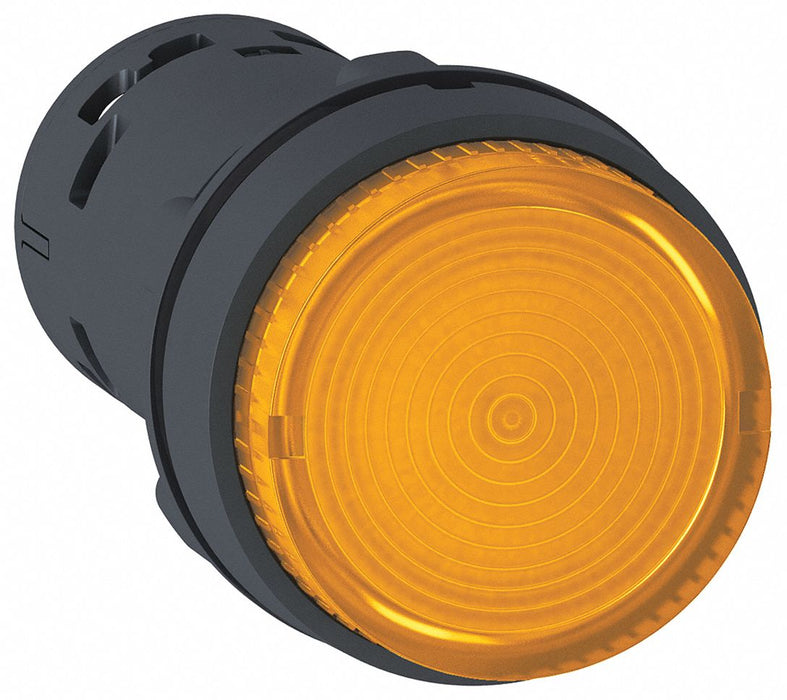 Extended Push Button Orange LED 22mm