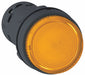 Extended Push Button Orange LED 22mm