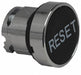 Flush Push Button Black Non-Illum 22mm