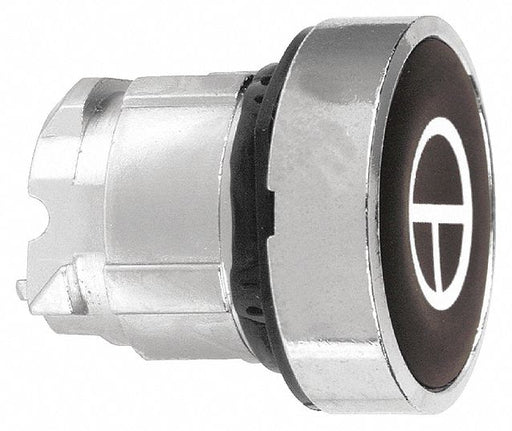 Flush Push Button Black Non-Illum 22mm