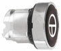 Flush Push Button Black Non-Illum 22mm
