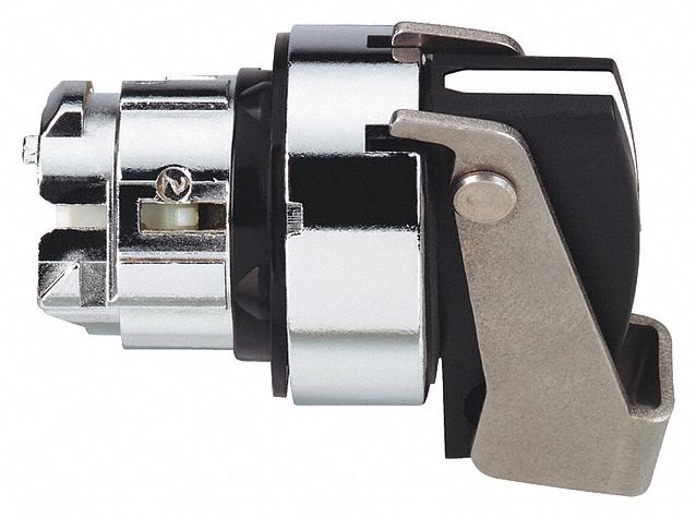 LongHandleSelectorSwitch Black 2Pos 22mm