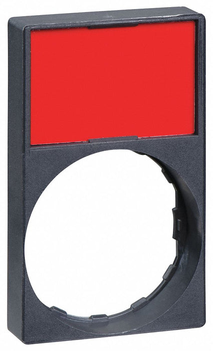 LegendPlateHolder Plastic Red/Black 22mm