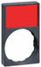 LegendPlateHolder Plastic Red/Black 22mm