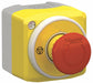 CntrlStation FeedThru Button Rd 1Light