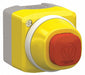 CntrlStation FeedThru Button Rd 1Light
