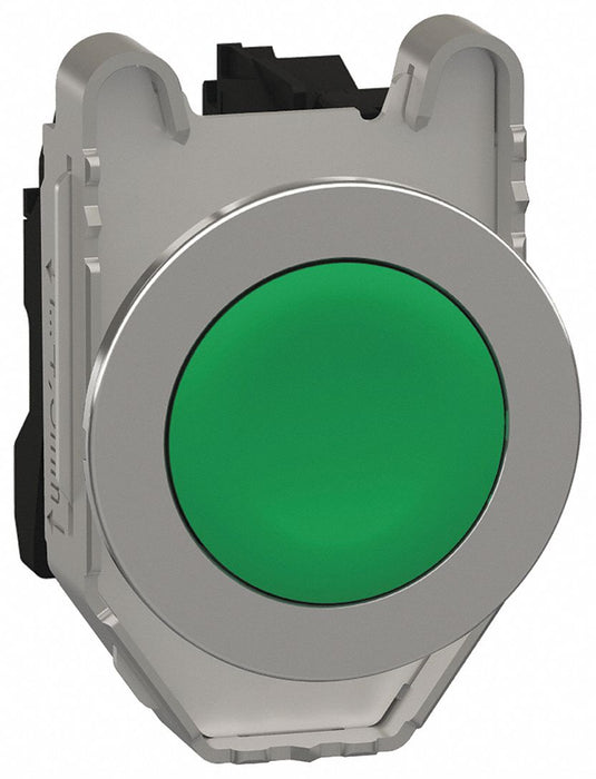 FlushPushButtonOperator NonIllum Grn 1NO