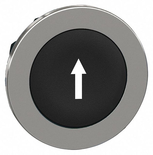 Push Button Head Marked 30mm Black