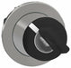 KeyedSelectorSwitch Black 2Pos 30mm