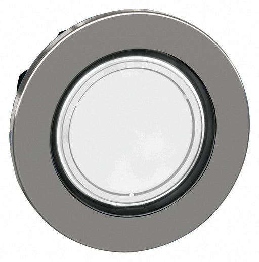 Flush Push Button White No Lamp 30mm