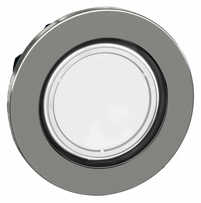 Flush Push Button White No Lamp 30mm