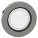 Flush Push Button White No Lamp 30mm