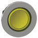 Flush Push Button Yellow No Lamp 30mm