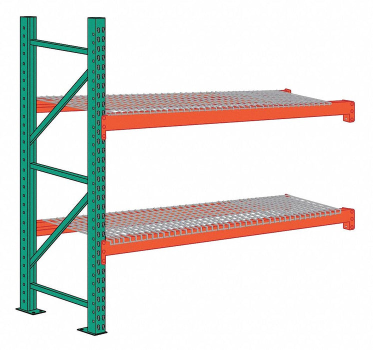 Pallet Rack Add-On Unit 2 Shelves Steel
