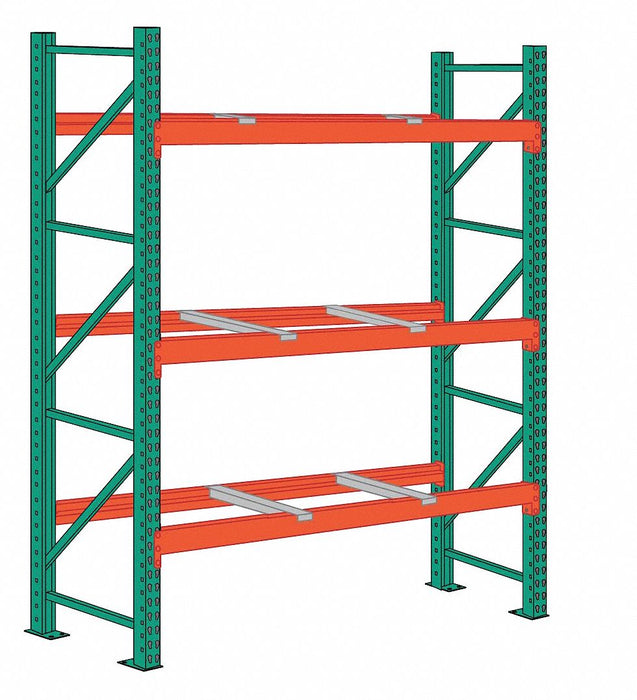Pallet Rack Starter Unit 2 Shelves Steel