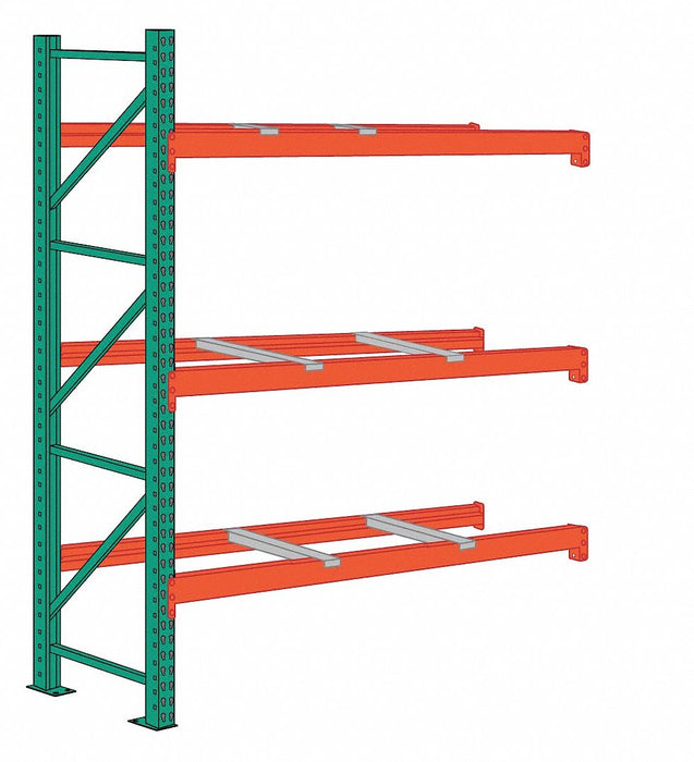 Pallet Rack Add-On Unit 2 Shelves Steel