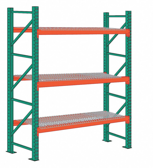 Pallet Rack Starter Unit 2 Shelves Steel