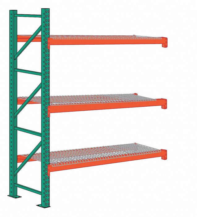 Pallet Rack Add-On Unit 2 Shelves Steel