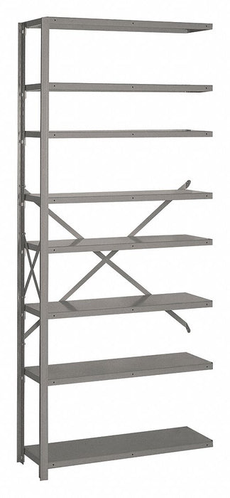 Metal Shelving 84 H 36 W Gray